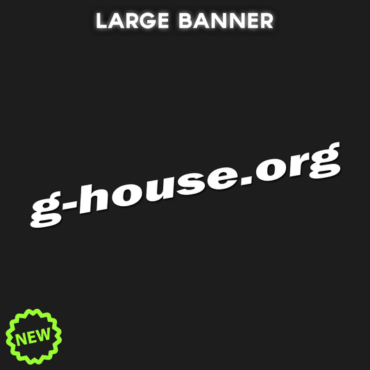 LARGE g-house.org URL sticker